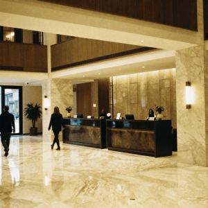 Hotel scents create a welcoming first impression in hotel lobbies supported by professional scenting solutions from Max Hygiene